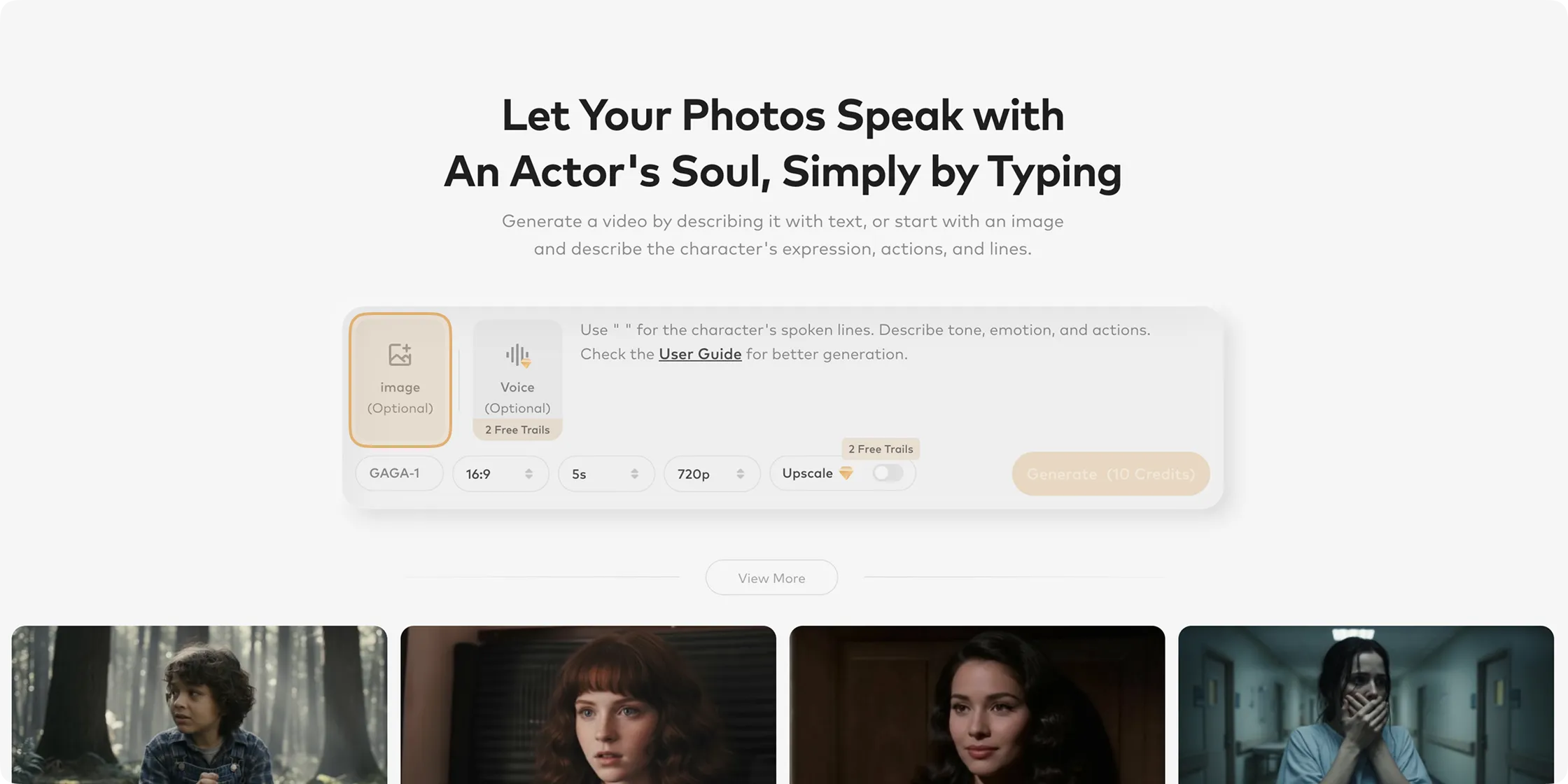upload and generate a photo for step 1