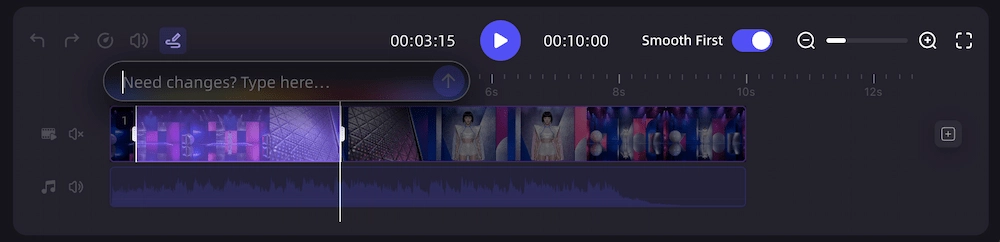 Timeline with refined CTA and final product video export
