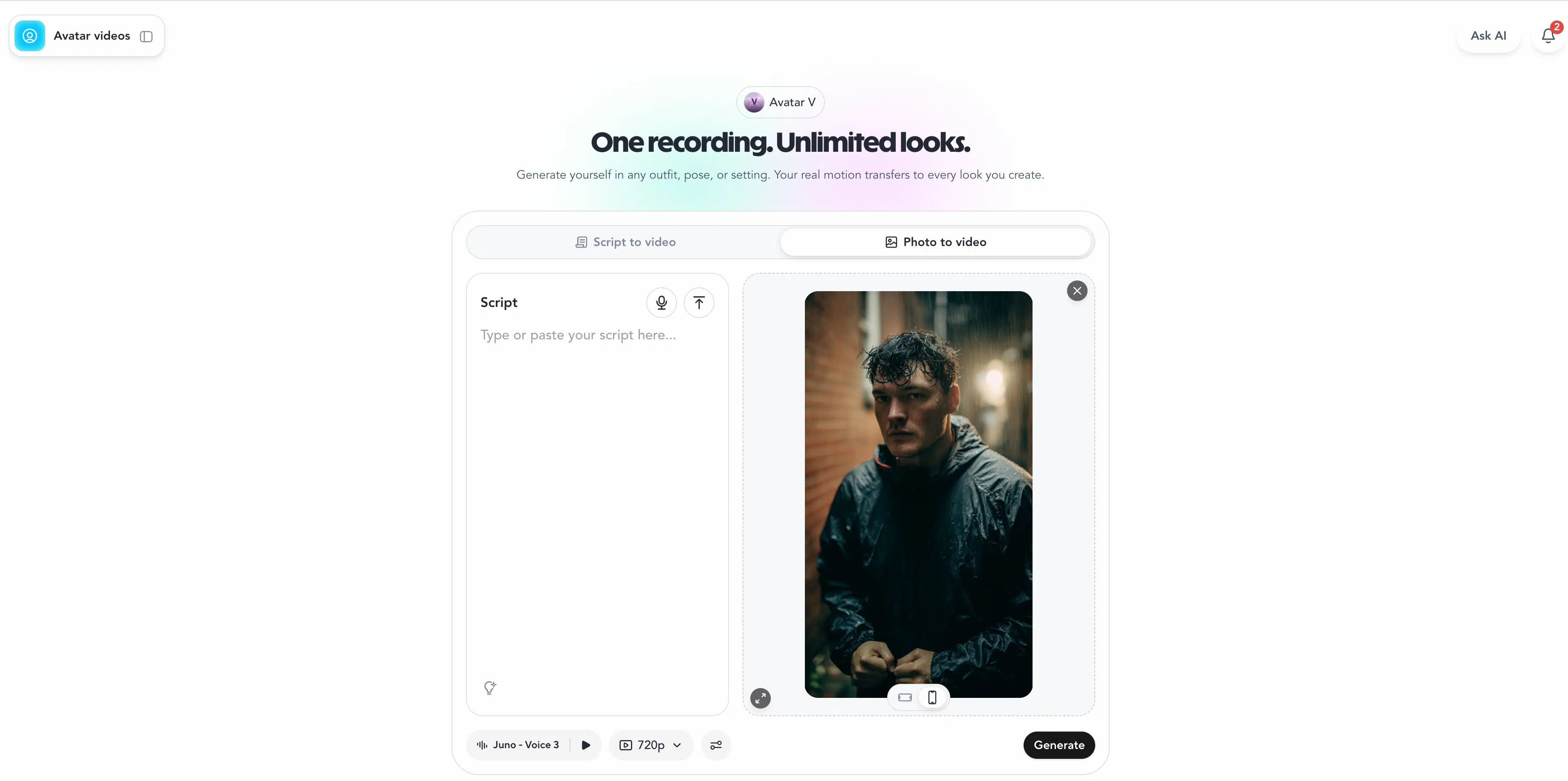 HeyGen AI UGC ad generator with avatar presenters