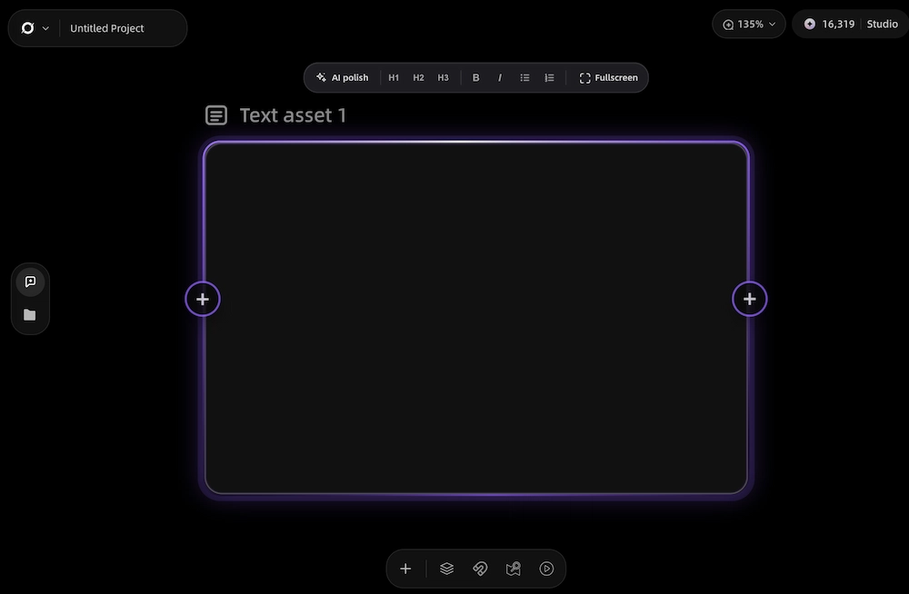 Text Node of VidMuse Canvas