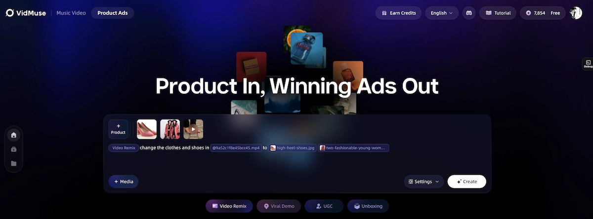 VidMuse AI Ad Video Generator