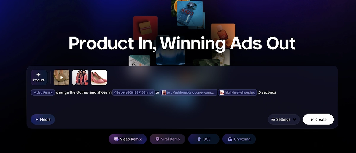 Video Remix of VidMuse AI Ad Input