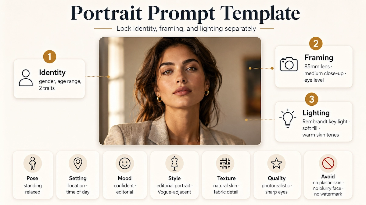 ChatGPT Image Prompts for realistic editorial portraits