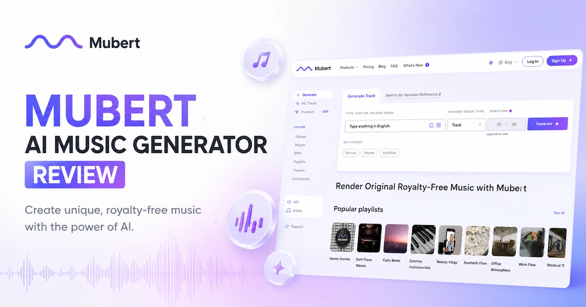 Mubert: AI Music Generator Review and Video Guide (2026)