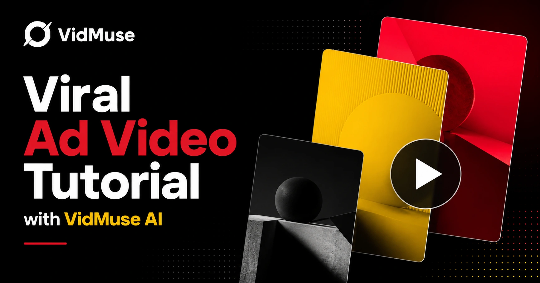 Viral ad video with VidMuse AI workflow dashboard