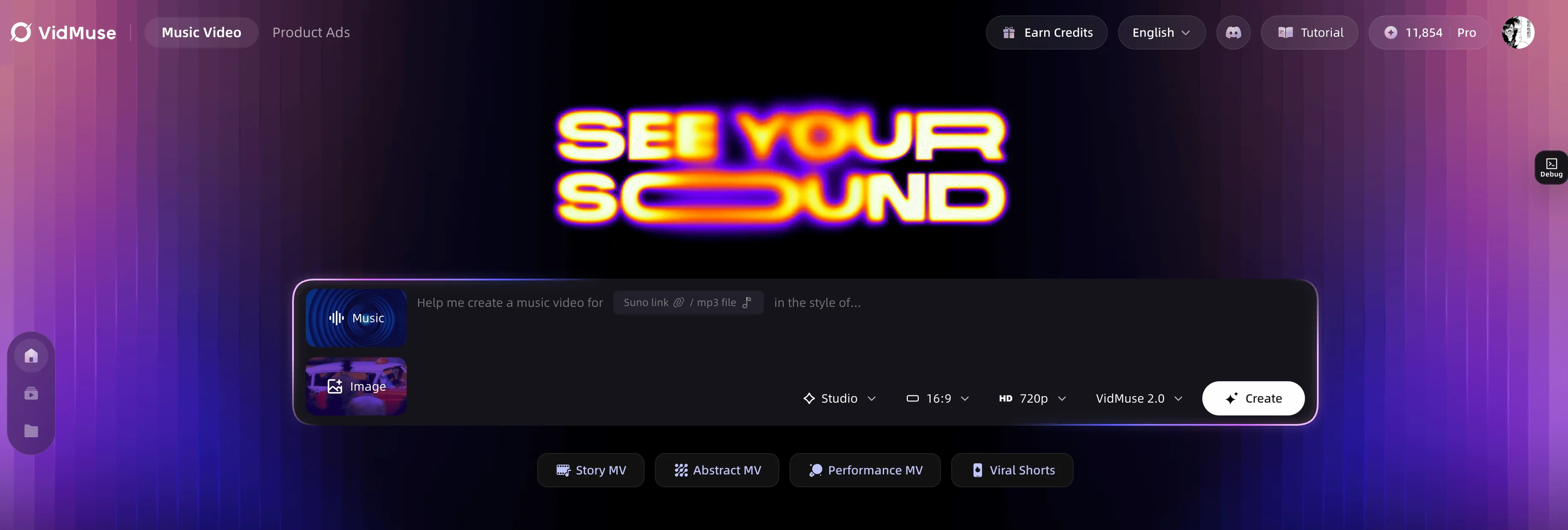VidMuse AI Music Video Generator
