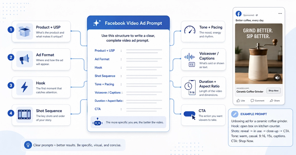 Facebook Video Ads Video Prompt Guide