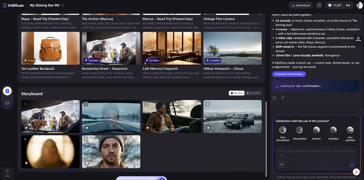 Review the Scene and Shots List and Storyboard