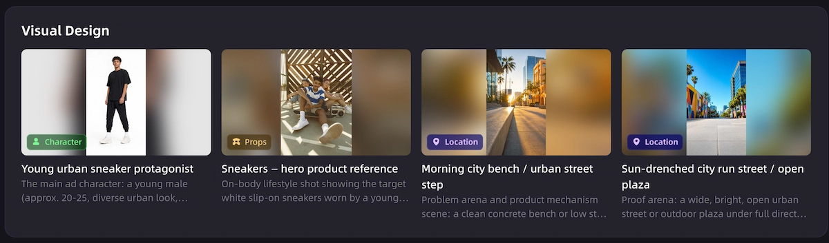 FaceBook Ad Video Asset Generation in VidMuse