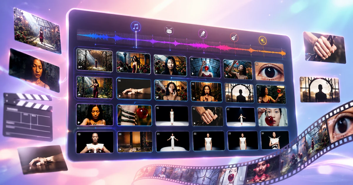 AI Shot Planning & Storyboard of VidMuse Music to Video AI