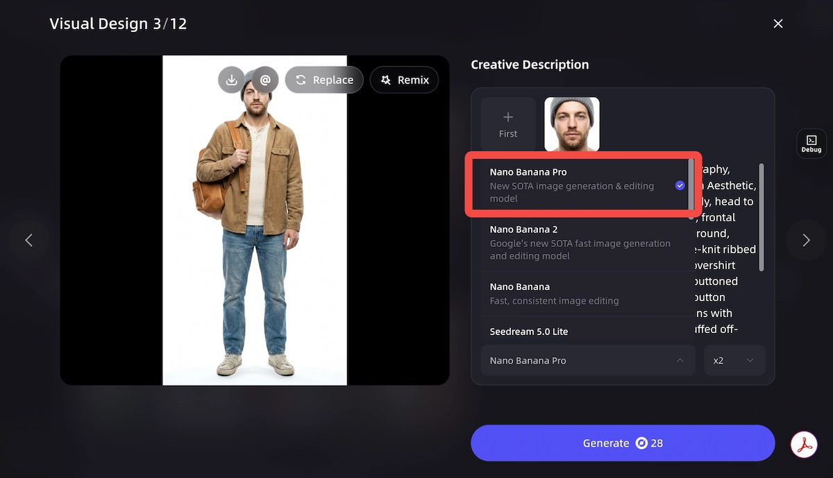 Nano Banana Pro fits the VidMuse AI video agent workflow